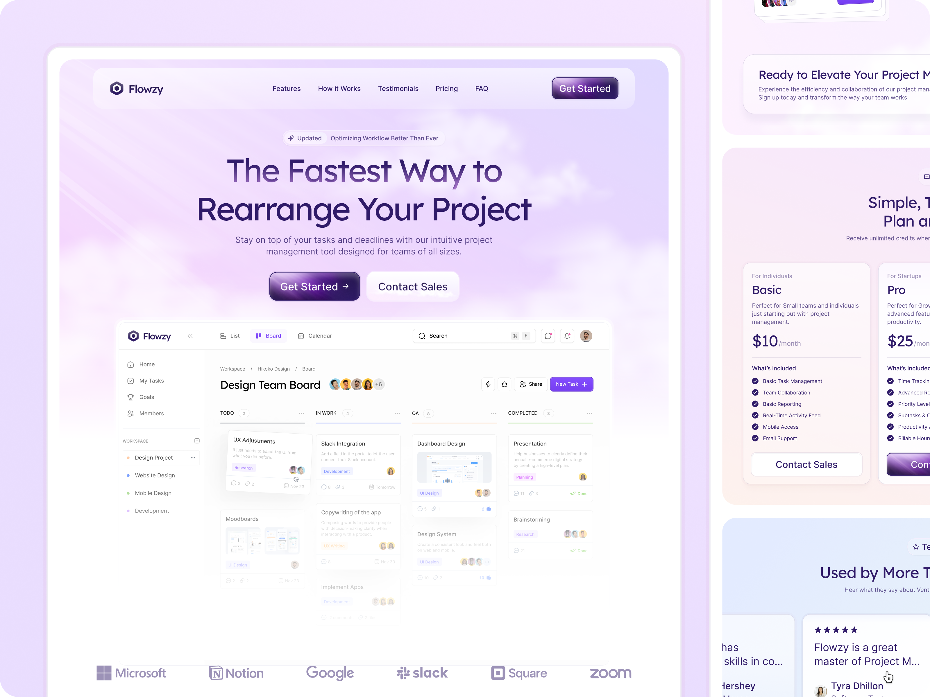Example of Landing Page Design + Dev (Webflow)