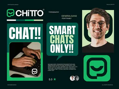 Chitto Ai Visual identity abstract logo ai logo artificial intelligence bot logo brand designer brand guidelines brand identity brandbook branding business logo company logo fintech logo logo logo designer modern logo technology logo visual identity