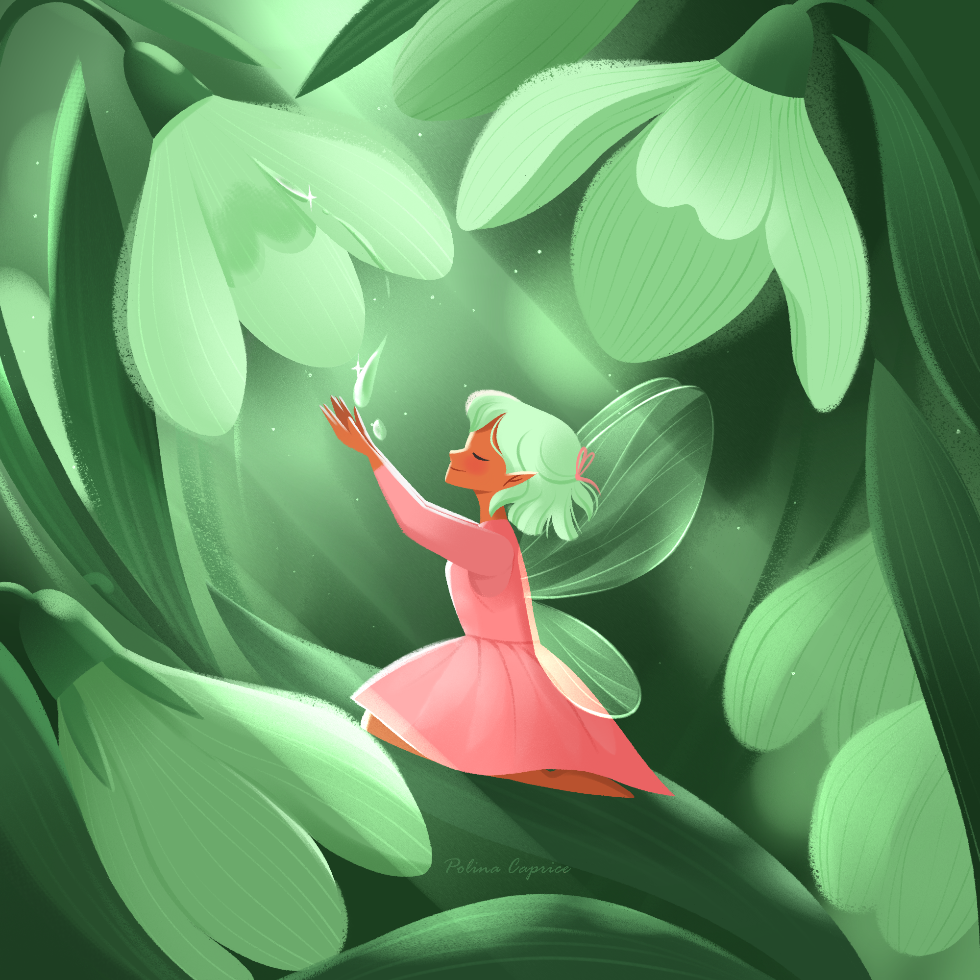 Hello Spring adobephotoshop book illustration character design character illustration children art children book children book illustration children illustration childrens book childrens book illustration fairy illustration kidlit kidlitart kids illustration picture book procreate spring