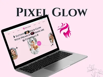 Pixel Glow - Beauty & Skin Care Figma Template beauty skin care beauty skin care figma template beautytemplate cosmetics ecommerce figma figma template figmatemplate minimaldesign modernui pixel pixel glow responsiveui shopui skincare ui uiux webdesign