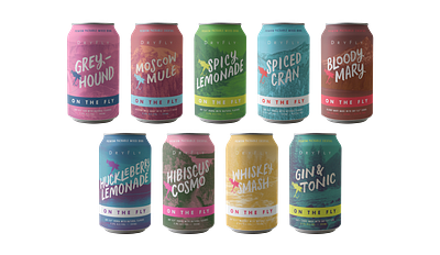 Packaging | Dry Fly Canned Cocktails brand identity branding design graphic design illustration spokane vector