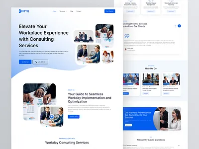 Consulting Services Landing Page UI dashboard landingpage mobileapp uiapp uiux webdesign webdevelopment wepapge