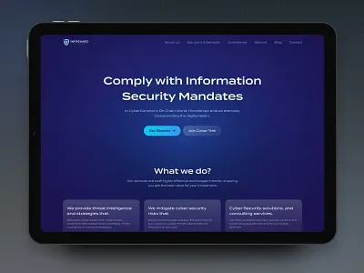 Cyber Security Landing Page cyber cyber hacking cyber phishing cyber security cybersecurity data visualization endpoint security security