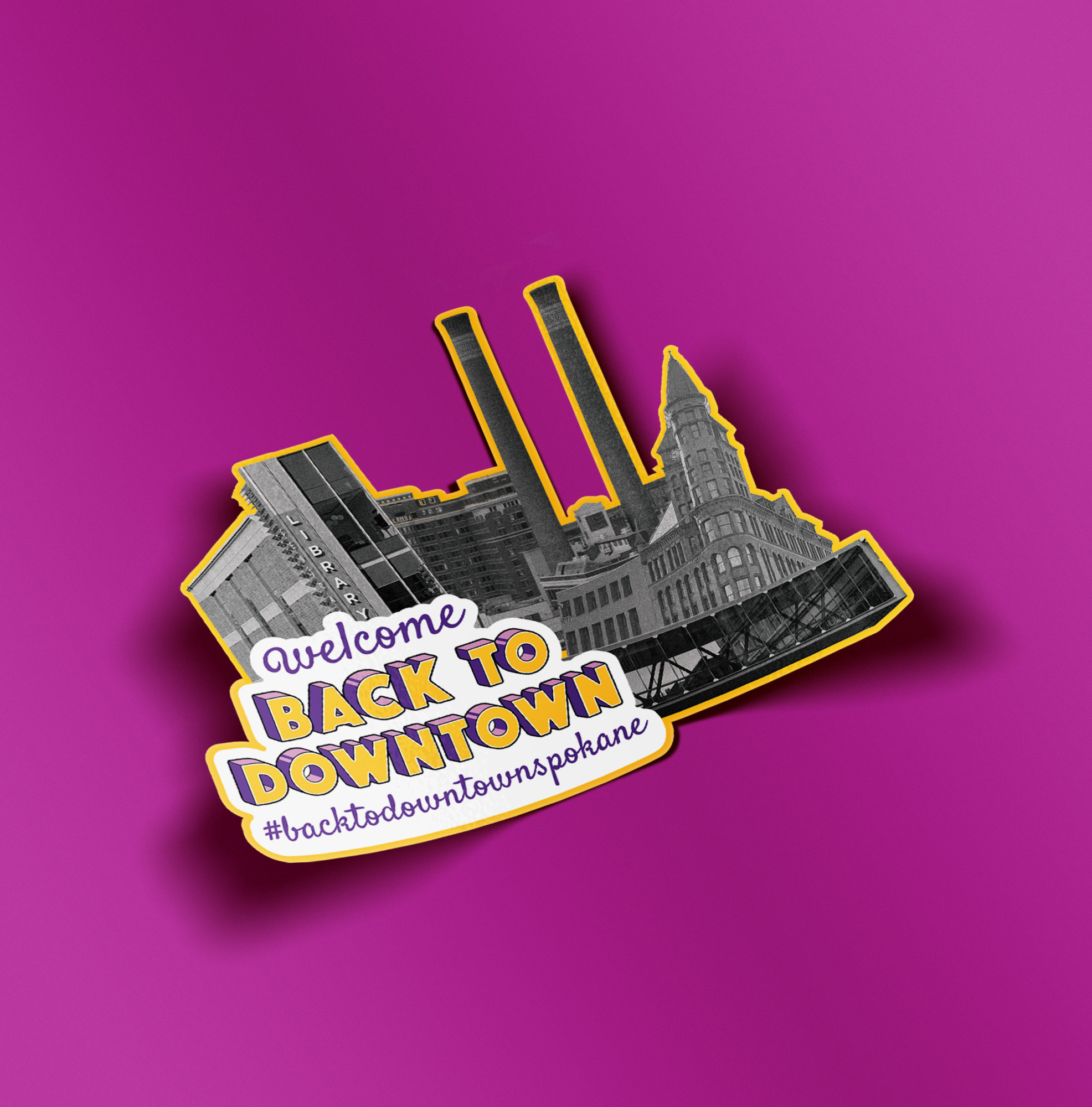 Marketing Campaign | Downtown Spokane branding design graphic design illustration marketing marketing campaign spokane