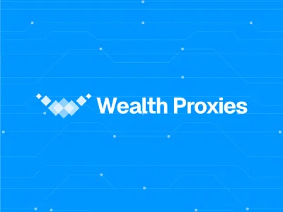 Wealth Proxies - Logo Design branding browser browsing communication design internet letter logo lettering logo logo designer minimal logo modern logo online privacy technology vpn w logo web proxy