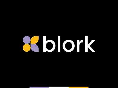 Blork Logo Design b b logo design badge beauty black and white branding classic flower graphic design grow k letter b letter k logo natural nature negative space premium solid timeless