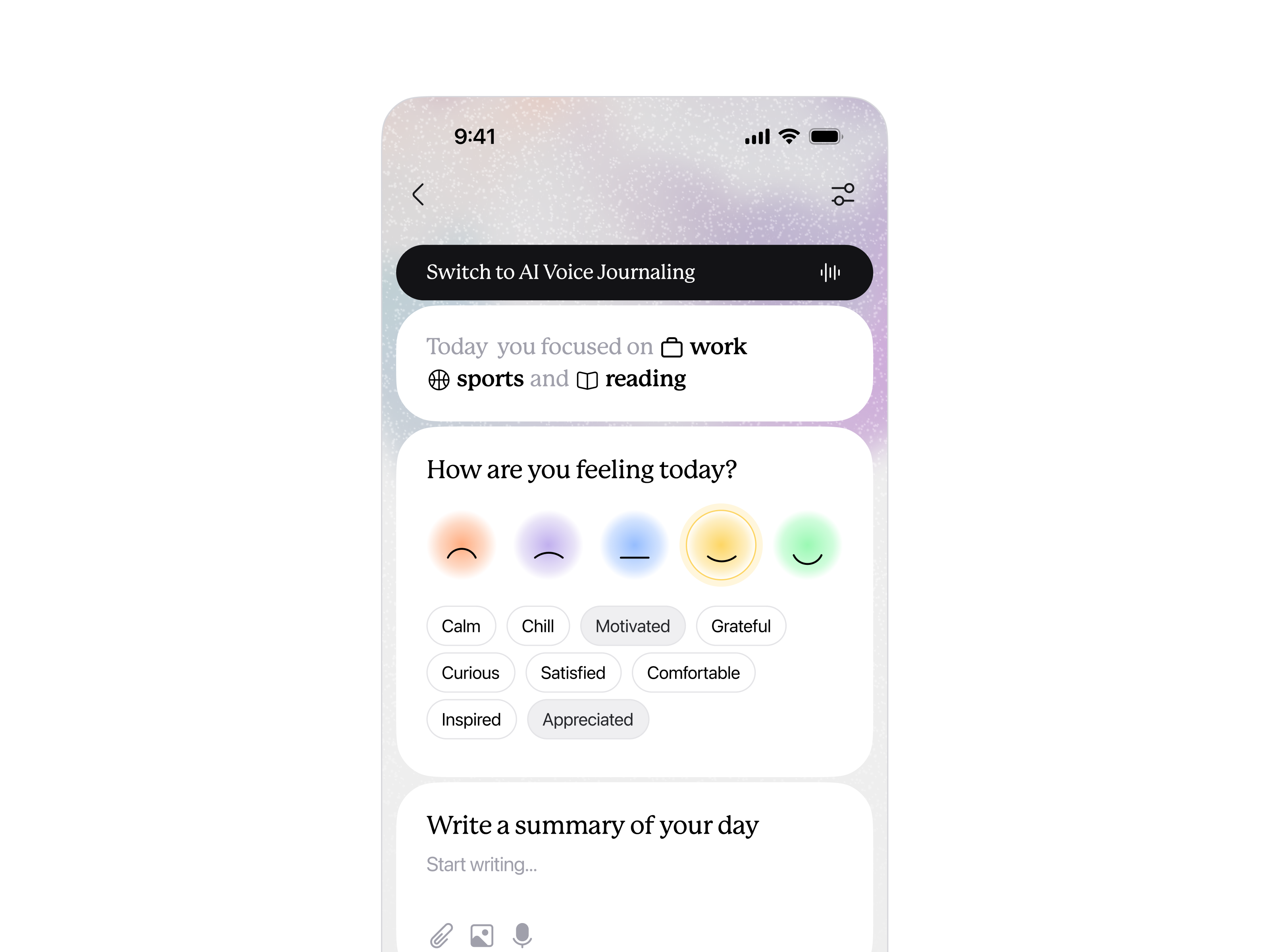 Example of Lume - Journal Entry