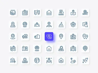 Living Icon Set branding carbon footprint reduction couch design earth entertainment environment garden graphic design hanger lifestyle line living icon living icon set logo message outline telework ui workplace