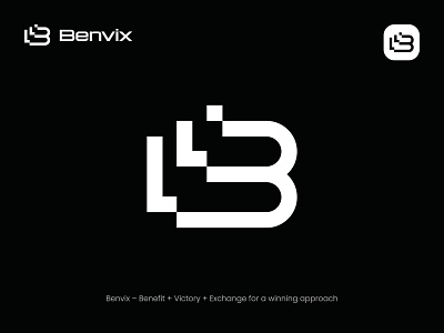 Benvix logo design, B, Unused logo b logo brand identity branding construction company logo finance logo fintech identity logo logo design logos logotype minimalist logo modern logo real estate business logo real estate logo tech startup technology logo trade company logo trading company logo trading logo