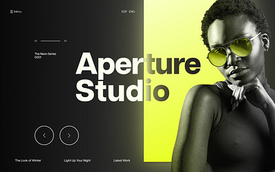 Aperture Studio Web Design in Figma design figma interactions uiux web design