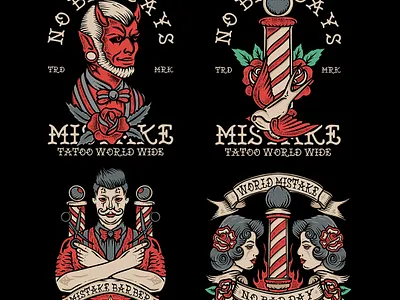 MISTAKE TATOO BARBER BUNDLE AVAILABLE DESIGN availaabledesign available availabletattoo barber barberdesign bestdesign branding customwork design designforsell forsaledesign graphic design illustration tattoo tattoodesign tattoosale ui