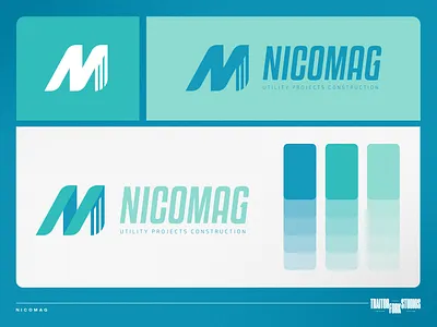 Nicomag Utility Projects Construction brand design branding company construction graphic design logo logo design projects utility visual identity
