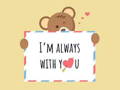 Lovely postcard design flat graphic design happy valentines day heart illustration inspiring love post postcard postcrossing print support valentine vector