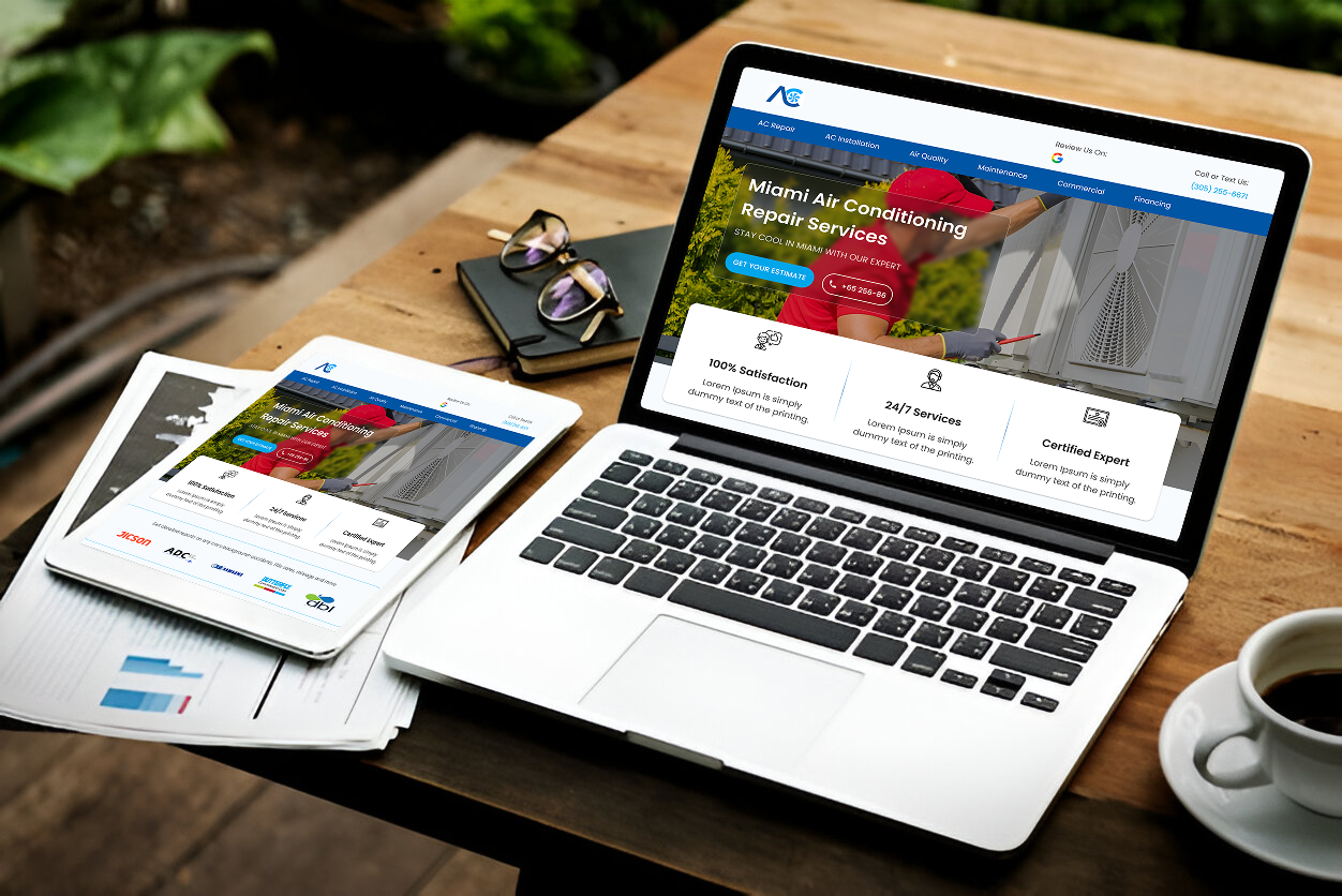 AC MAINTENANCE & REPAIR SERVICE ac repair service cleaning website customer service home service landing page home support house support landing page payment service service support service technicians service web design