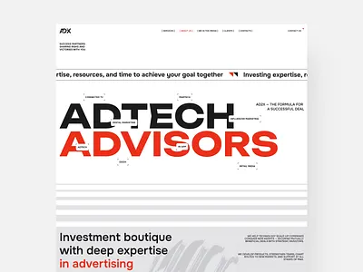 АD2X | AdTech adtech advertisement design digital flat minimal ui ux web website