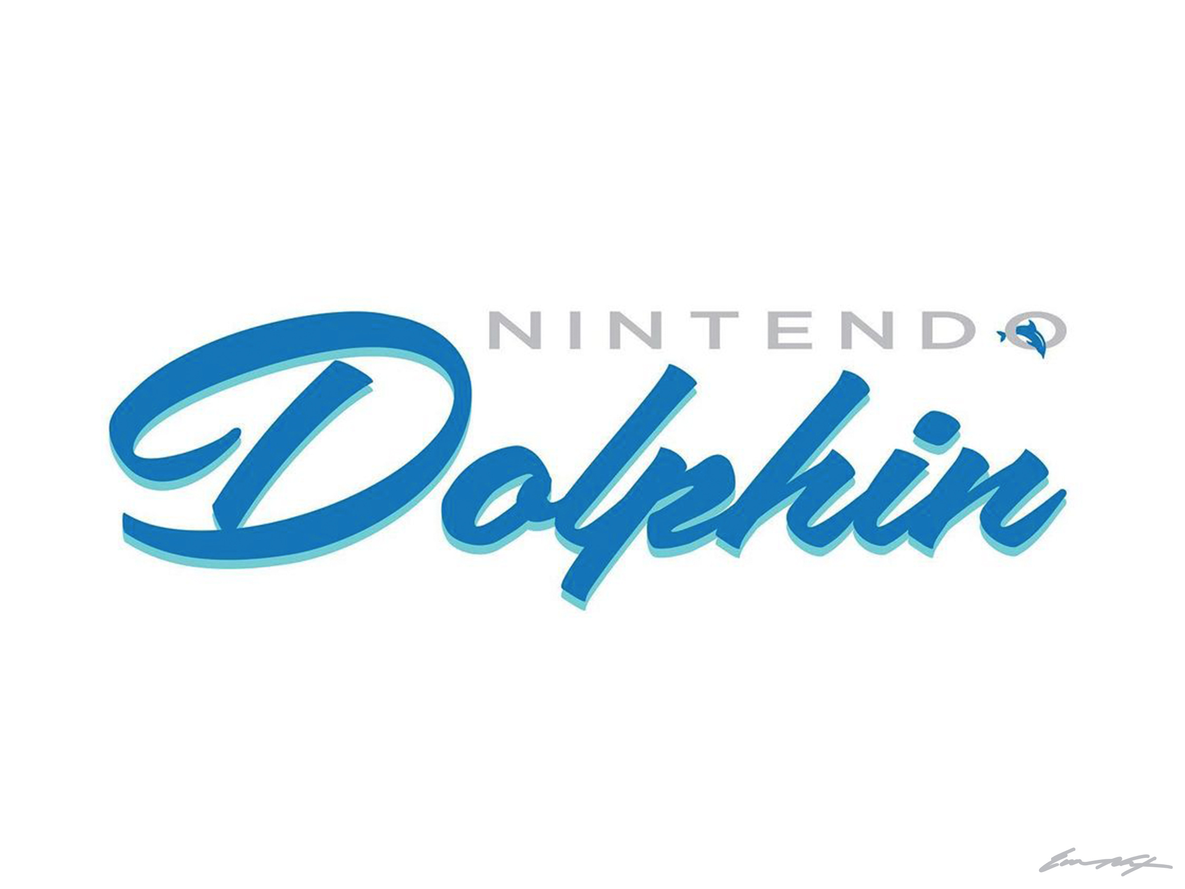 Nintendo Dolphin dolphin logo nintendo nintendo dolphin script