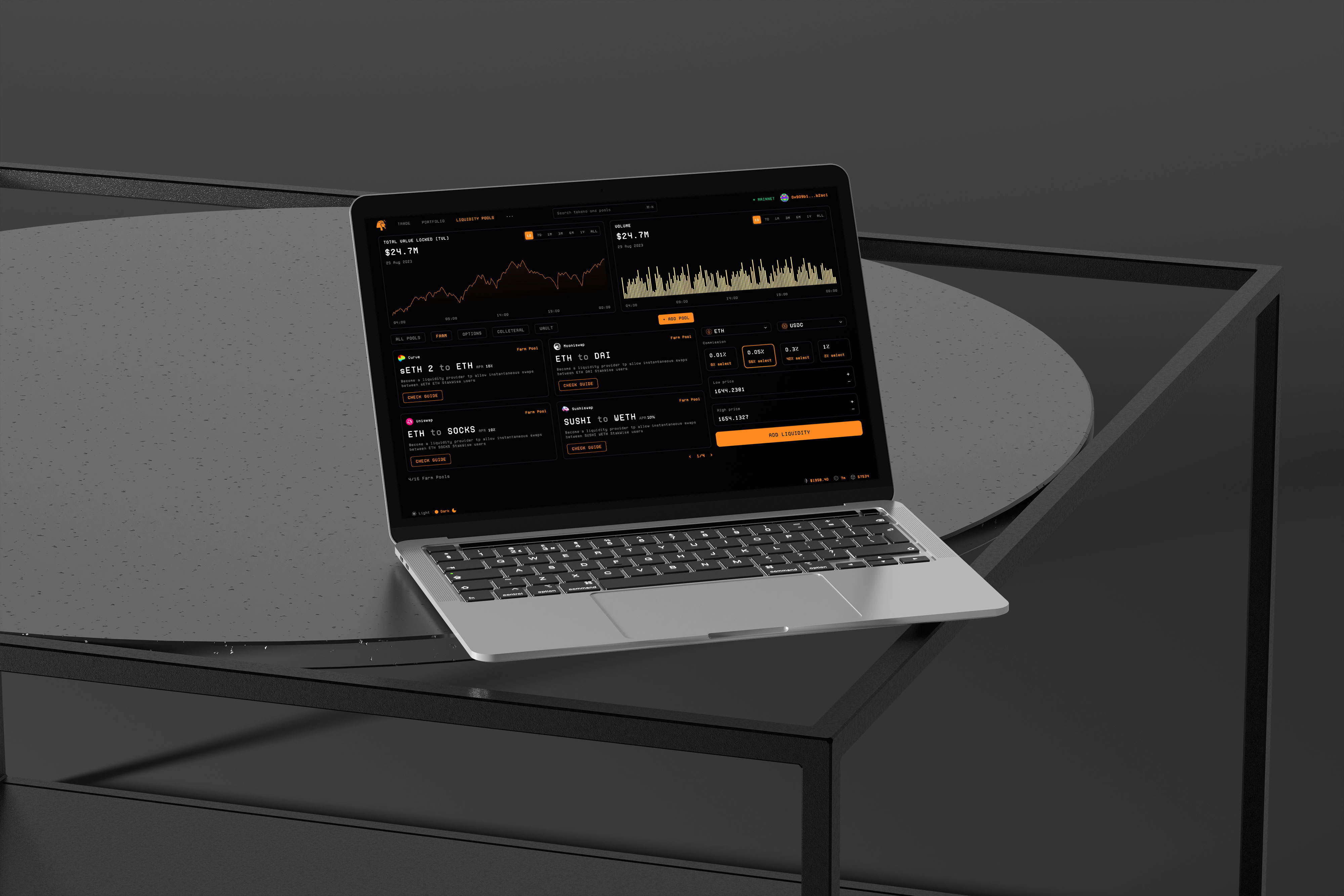 Crypto Liquidity Supply Protocol Dashboard crypto crypto app crypto dashboard design crypto platform crypto wallet app cryptocurrency dashboard dashboard app dashboard design dashboard ui dashboard ui design dashboard website template financial investing investment investment platform liquidity uiux wallet wallet balance