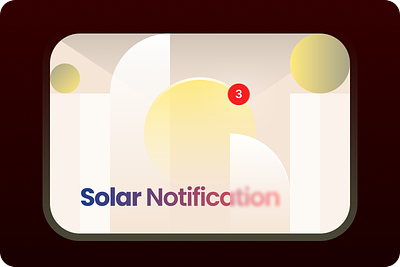 Solar Notification Illustration clean grid illustration notification notifications pattern simplicity solace solar sun