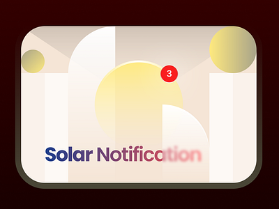 Solar Notification Illustration clean grid illustration notification notifications pattern simplicity solace solar sun