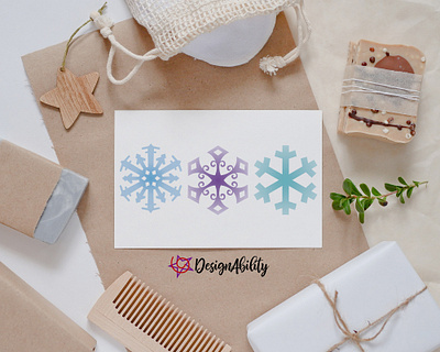 Snowflake Card clipart design illustration snow snowflake vector weather winter