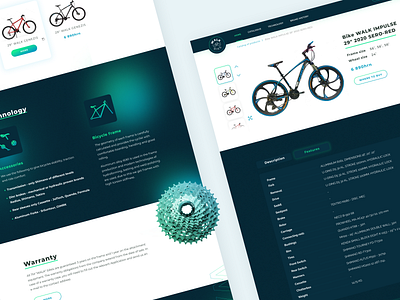 Walk bike bike design green interface iuux ui web website