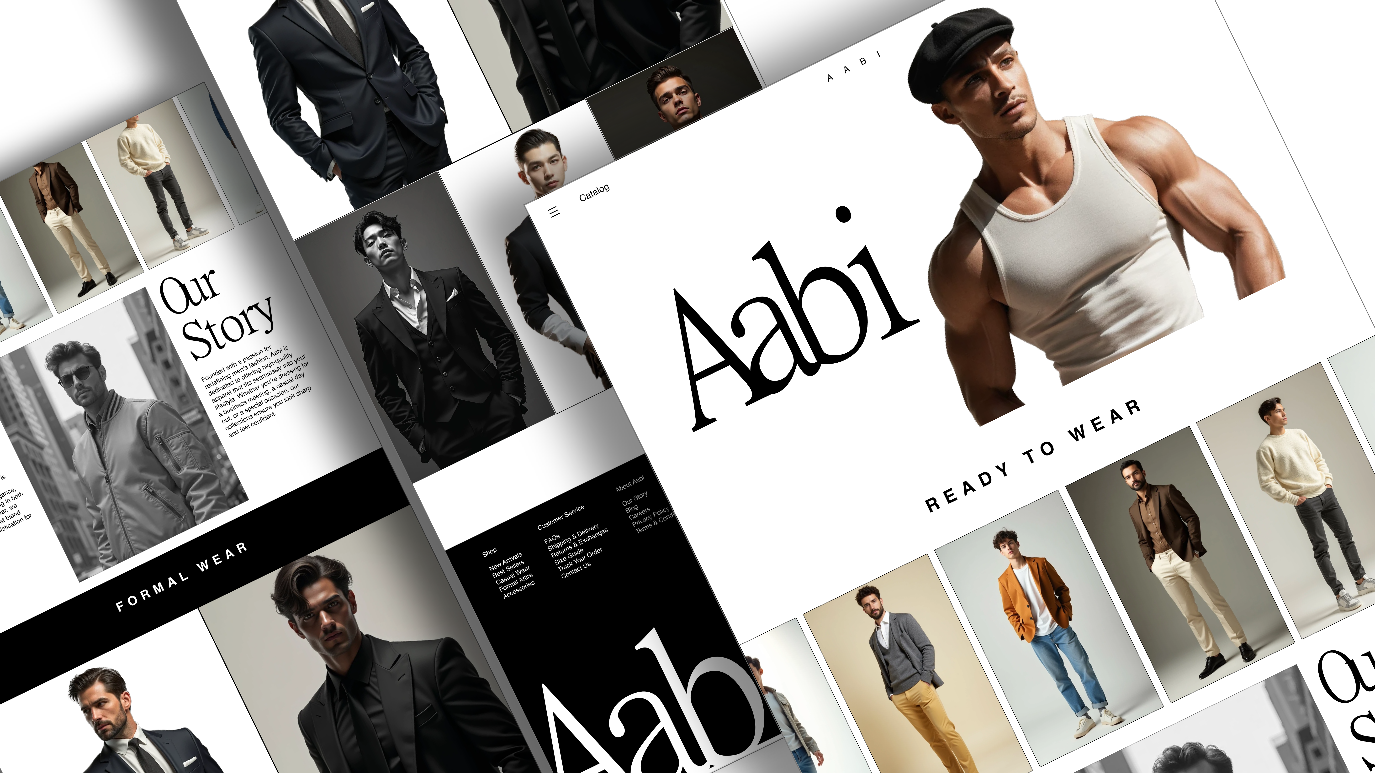 Aabi – Elevating Men’s Fashion with Sleek UI Design interactiondesign