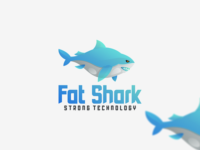 Fat Shark app branding design fat shark logo graphic design icon illustration logo shark coloring shark logo ui ux vector