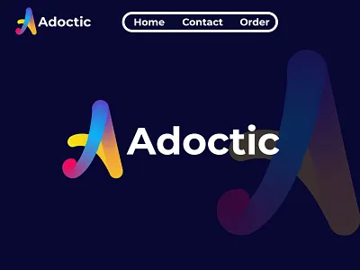 A letter + Adoctic a b c d e f g h i j k l blend brand branding creative logo design design gradient graphic design icon latter mark letter letter monogram logo logo design m n o p q r s t u v w x y z modern logo monogram tech visual identity design