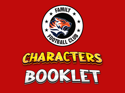 Character Booklet - FC FAMILY design graphic design print