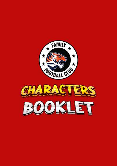 Character Booklet - FC FAMILY design graphic design print