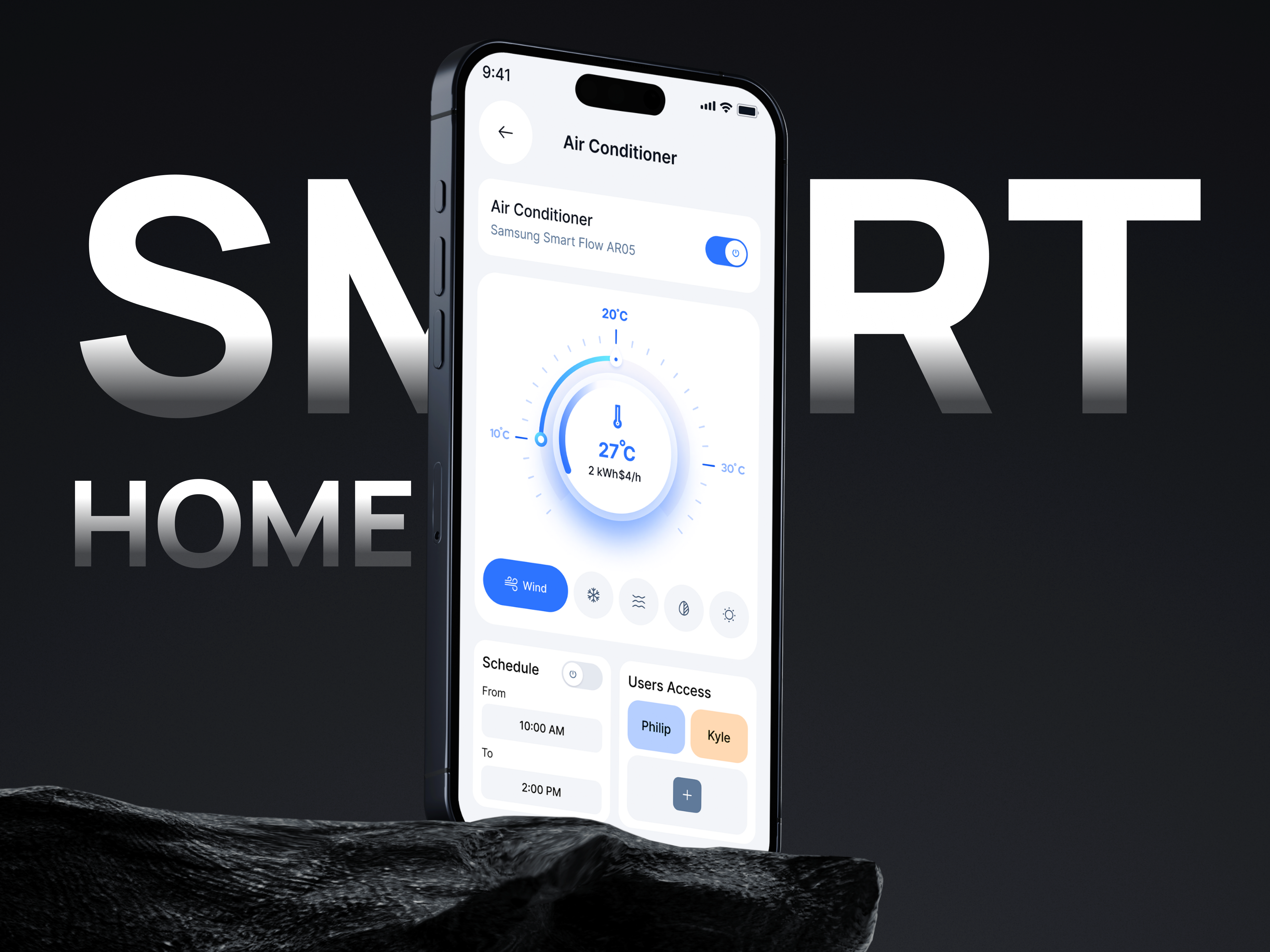 Smart Home Mobile App Design home homecontrolapp homecontrolapp homeautomationui mobile app smart smart home smart home app trendy app