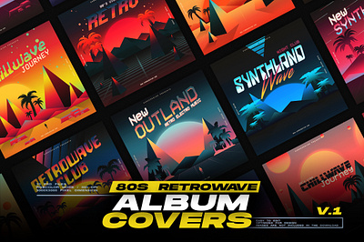 Retrowave Album Covers PACK Vol.1 album