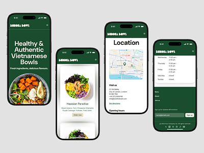 Buddha bowl restaurant landing page restaurant restaurant webpage ui