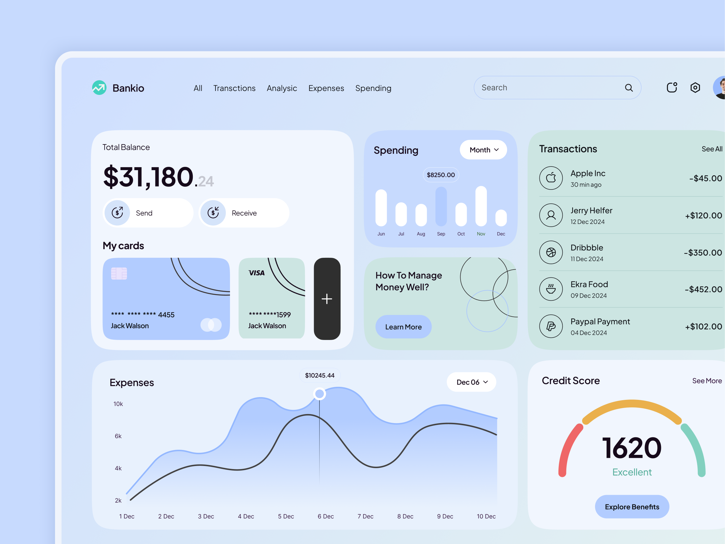 Example of Premium UI UX Design For Saas & Dashboard