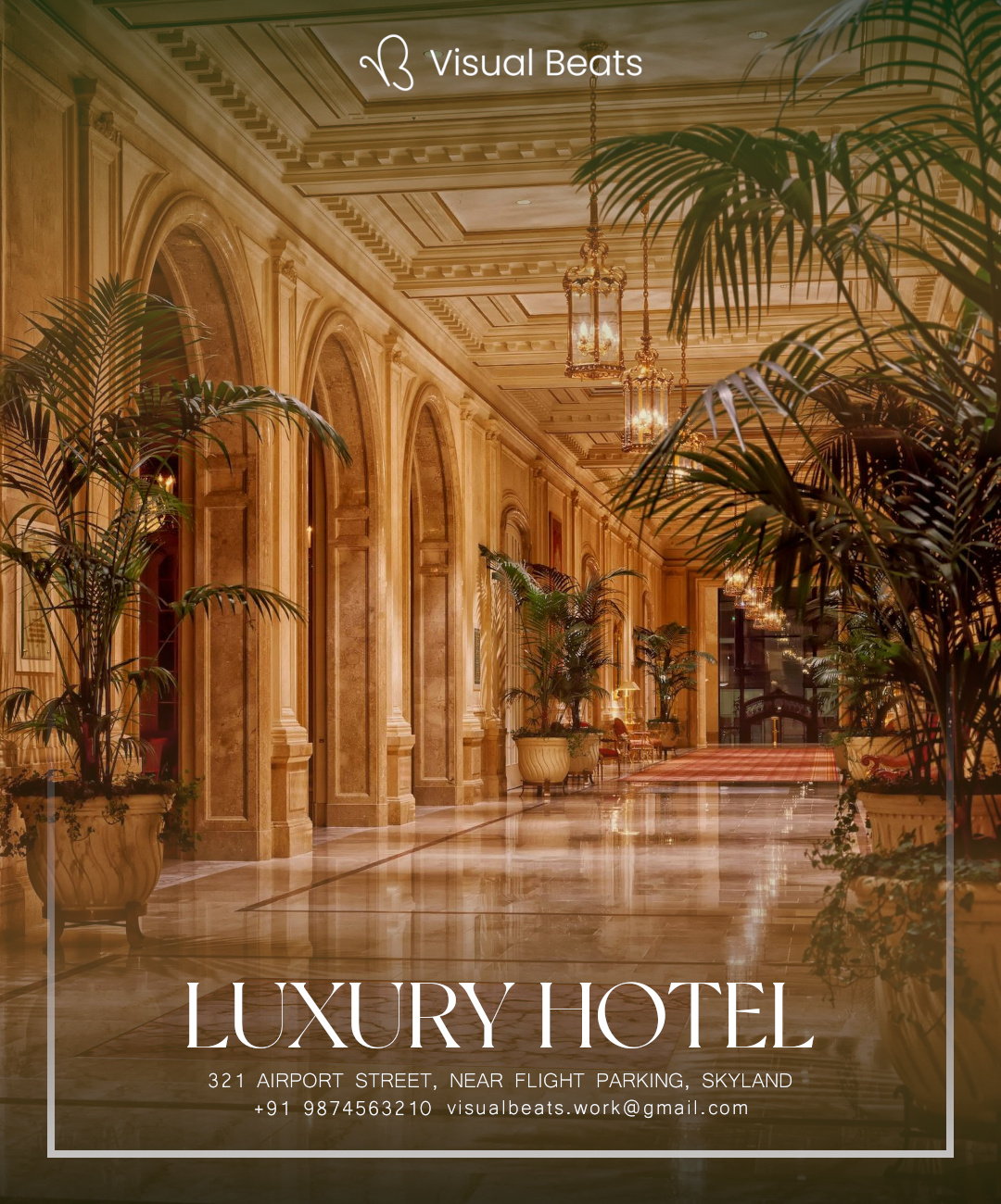 LUXURY HOTEL poster agency branding design gimp gold graphic design hotel poster luxury luxury poster poster typography