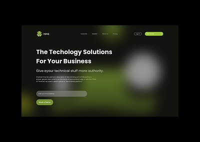 UI for SaaS hero section animation branding logo motion graphics ui ux