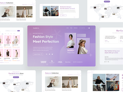 FaSHCO - Fashion Website E-commerce apparel brand design clothing clothing brand clothing company ecommerce fashion store fashion website landing page modern online store product product design style ui design uiux web design