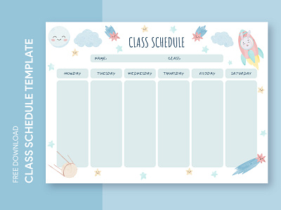 Elementary School Class Schedule Free Google Docs Template academy class classroom college docs education google high ms preschool print printing schedule school template templates timetable university word
