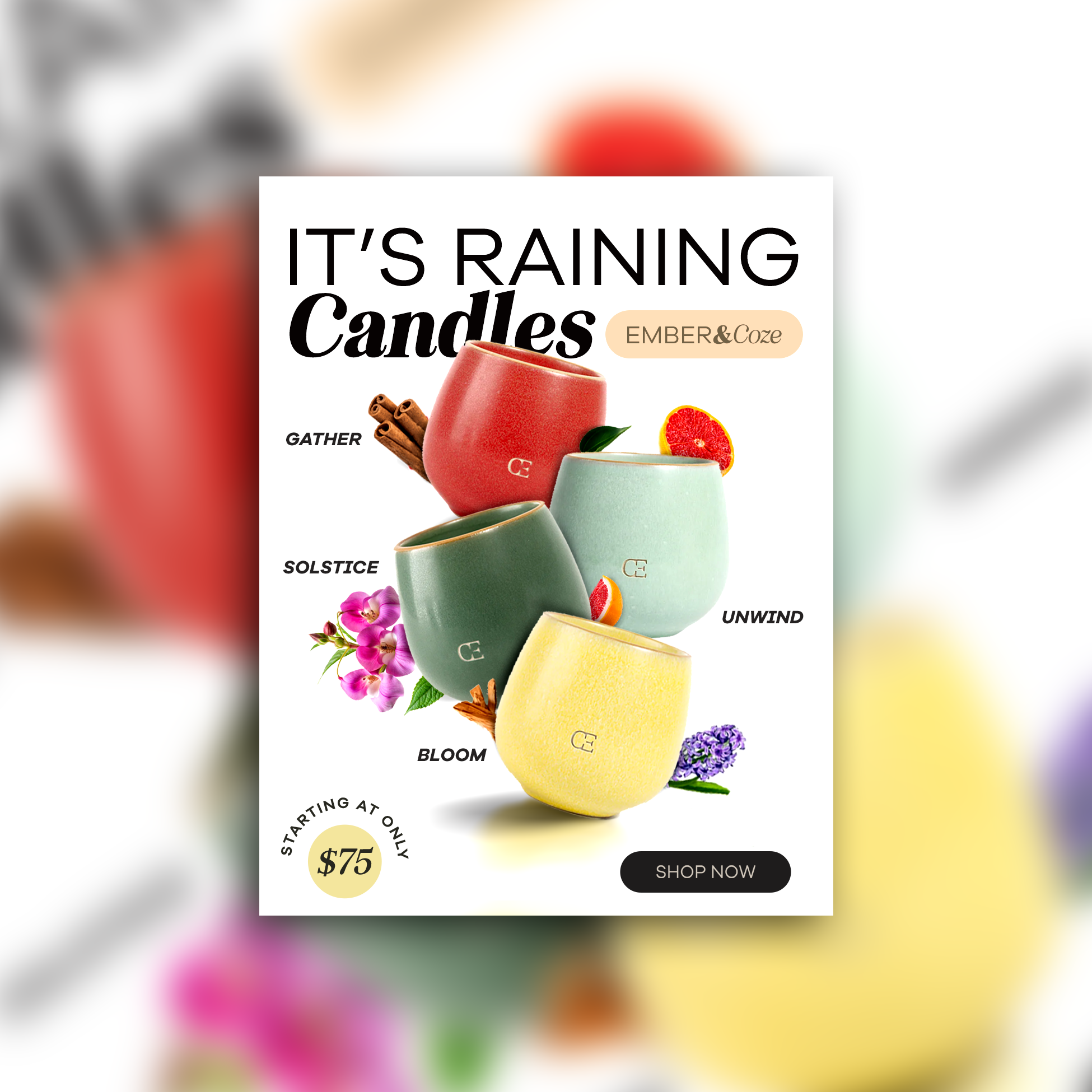Creative Ad Coll.5 | Ads Design | Social Media Ads | Creative Ad ad design ads ads design ads manipu branding candles creative ad creative ads design design inspiration facebook ads fb ads graphic design graphic design inspiration hand drawn logo manipulation ads photoshop social media ads
