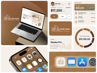 HOA Desk Branding Design animation asset design branding graphic design landing page logo logo design ui