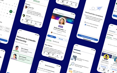 LinkedIn Mentorship - App Feature Concept app design branding design linkedin mobile app product design prototype ui user experience ux