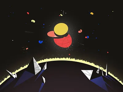 What's Going on in the Space 2d 2d animation after effects animation motion graphics