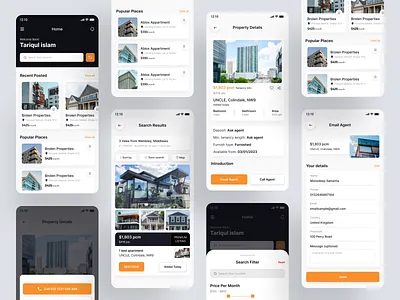 Property App Design agency agency app apartment app bulding business design home hotel marketplace mobile mobile app product properties property property app real estate real estate app ui design uiux