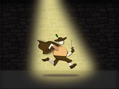 Medieval Character Running 2d 2d animation after effects animation motion graphics