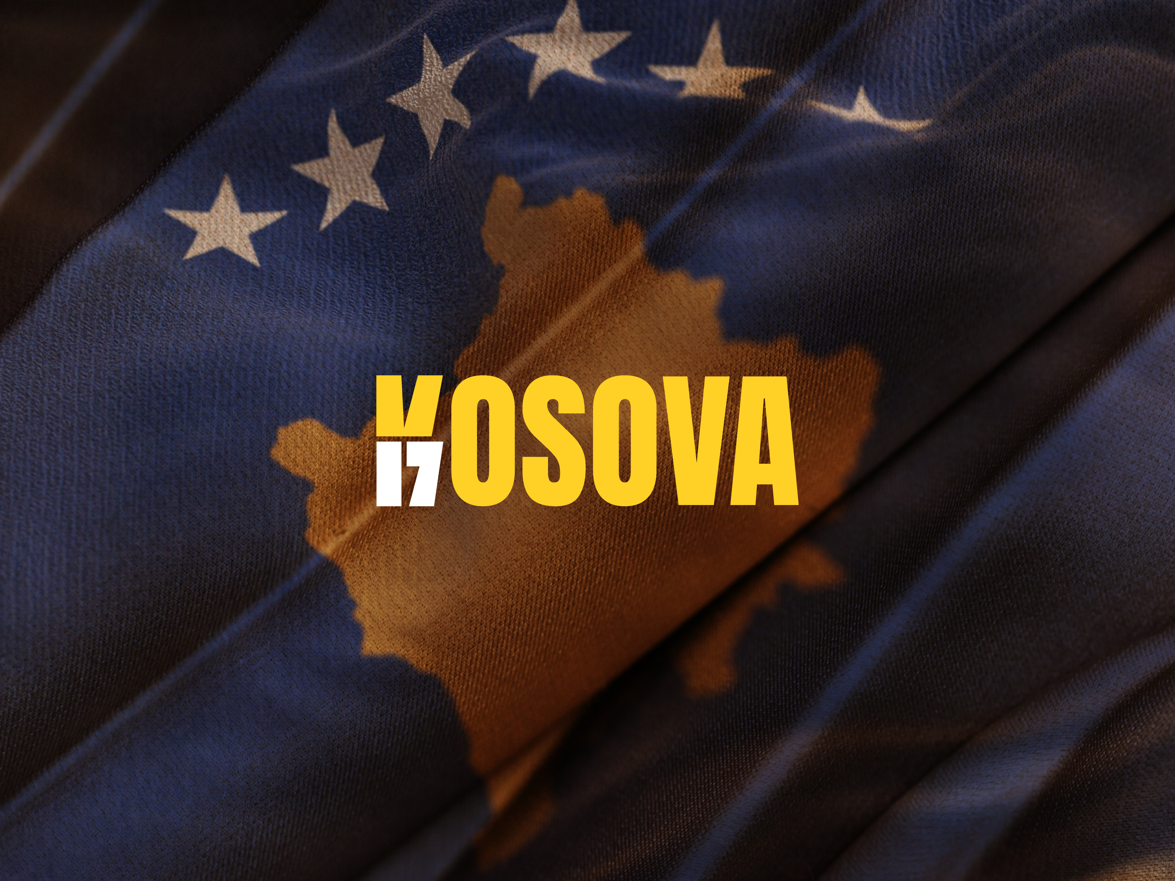 17 Years of Independence – Kosova blue branding combination design graphic design icon idea kosova kosova 17 logo logo design number 17 typography yellow