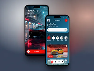 Car Rental Mobile App apps apps design car car rental design desing saytem home page saves ui ui design ux