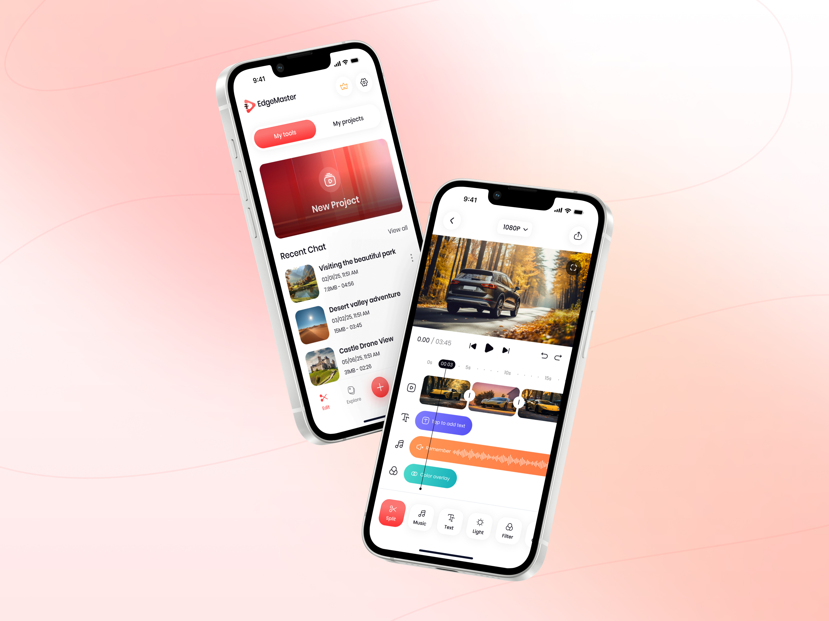 Video Editing Mobile App android android app animation app application design best mobile app concept design editing app designs filters ios app mobile mobile app design native app photo editing app ui video app video editing video editor video tool