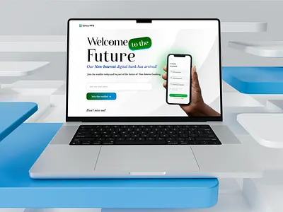 Waitlist Website landing page mobile app ui design uiux user interface website