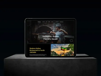 Italian Restaurant Website UI Design Concept cafe clean design company profile dribbble food function hospitality landing page online food online order pizza restuarant template ui ui design web design inspiration web ui webdesign website website layout