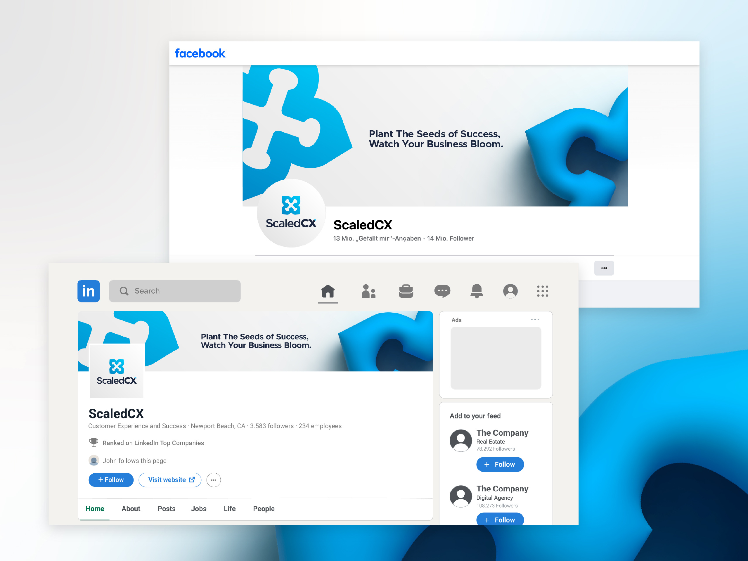 Example service media